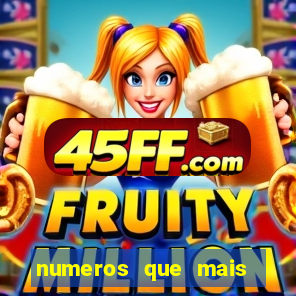 numeros que mais saem no minas cap